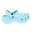 Zuecos Crocs zapatos Mujer modelo Classic Platform Azul 