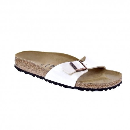 Chanclas Birkenstock zapatos Mujer modelo Madrid Blanco 