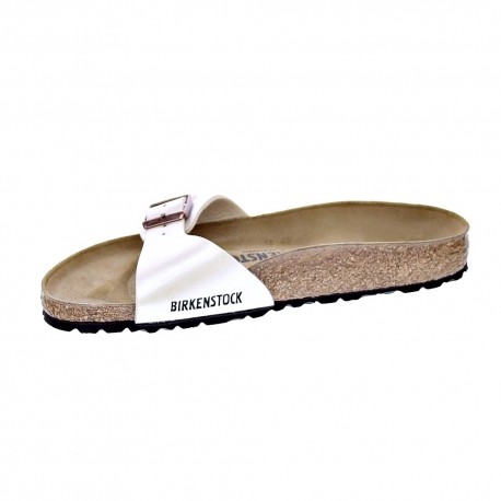Chanclas Birkenstock zapatos Mujer modelo Madrid Blanco 