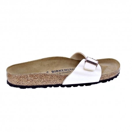 Chanclas Birkenstock zapatos Mujer modelo Madrid Blanco 