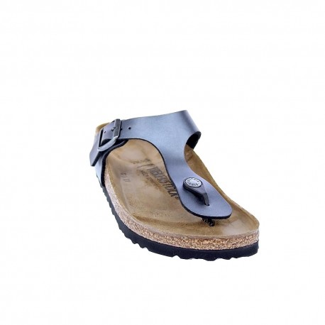 Chanclas Birkenstock zapatos Mujer modelo Gizeh Bf Plata 