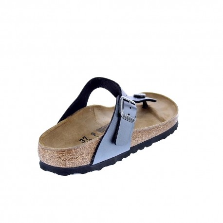 Chanclas Birkenstock zapatos Mujer modelo Gizeh Bf Plata 