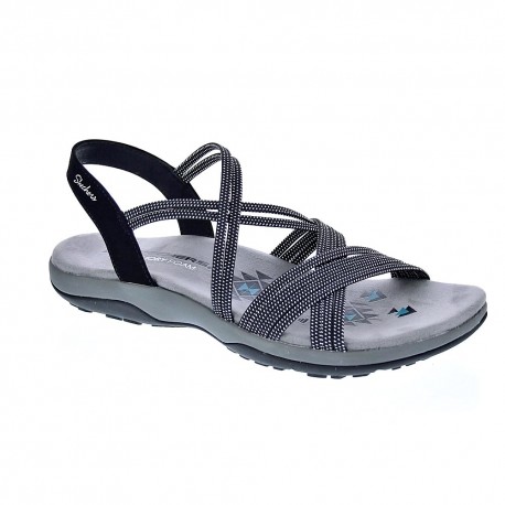 Sandalias Skechers zapatos Mujer modelo Reggae Negro 