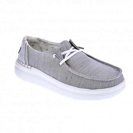Mocasines Hey Dude zapatos Mujer modelo Wendy Rise Gris 