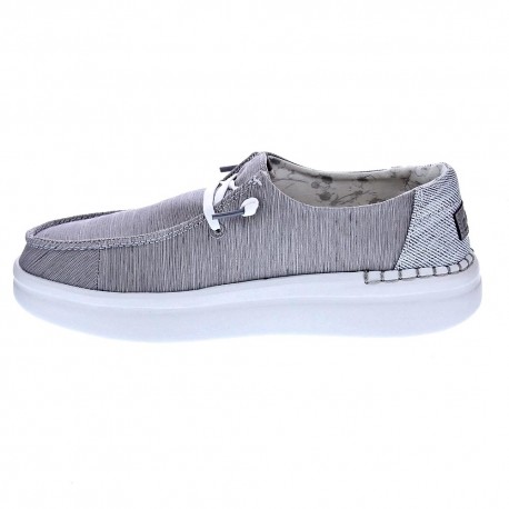 Mocasines Hey Dude zapatos Mujer modelo Wendy Rise Gris 