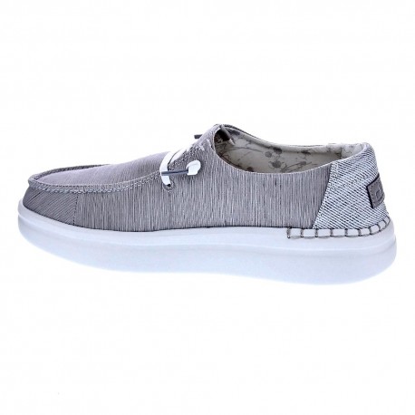 Mocasines Hey Dude zapatos Mujer modelo Wendy Rise Gris 
