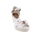Sandalias Tommy Hilfiger zapatos Mujer modelo Toe Mid Wedge Beige 