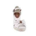 Sandalias Tommy Hilfiger zapatos Mujer modelo Toe Mid Wedge Beige 