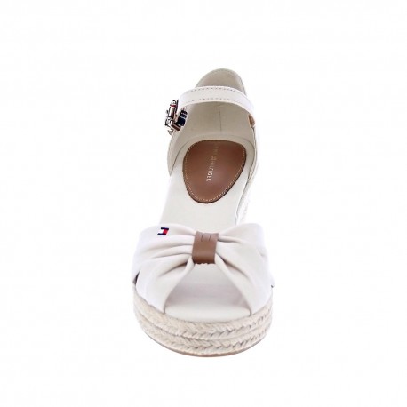 Sandalias Tommy Hilfiger zapatos Mujer modelo Toe Mid Wedge Beige 