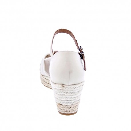 Sandalias Tommy Hilfiger zapatos Mujer modelo Toe Mid Wedge Beige 