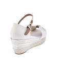 Sandalias Tommy Hilfiger zapatos Mujer modelo Toe Mid Wedge Beige 