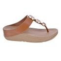 Sandalias FitFlop zapatos Mujer modelo Halo Leather Marrón 
