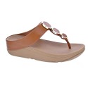 Sandalias FitFlop zapatos Mujer modelo Halo Leather Marrón 