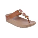 Sandalias FitFlop zapatos Mujer modelo Halo Leather Marrón 