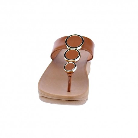 Sandalias FitFlop zapatos Mujer modelo Halo Leather Marrón 