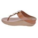 Sandalias FitFlop zapatos Mujer modelo Halo Leather Marrón 