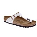 Chanclas Birkenstock zapatos Mujer modelo Gizeh Beige 