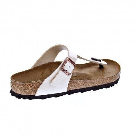 Chanclas Birkenstock zapatos Mujer modelo Gizeh Beige 