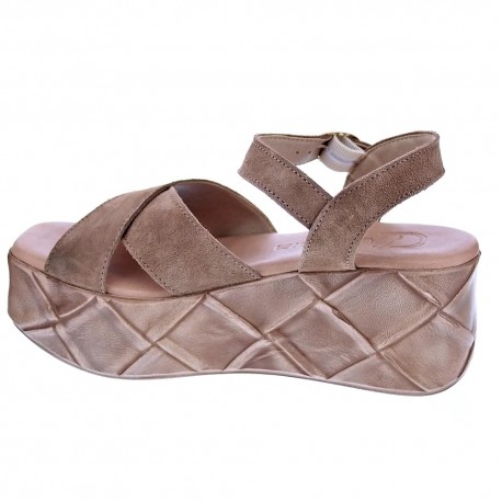 Sandalias Claudia zapatos Mujer modelo Karisa Marrón 