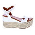 Sandalias Popa zapatos Mujer modelo Kailua Piel Blanco 
