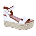 Sandalias Popa zapatos Mujer modelo Kailua Piel Blanco 