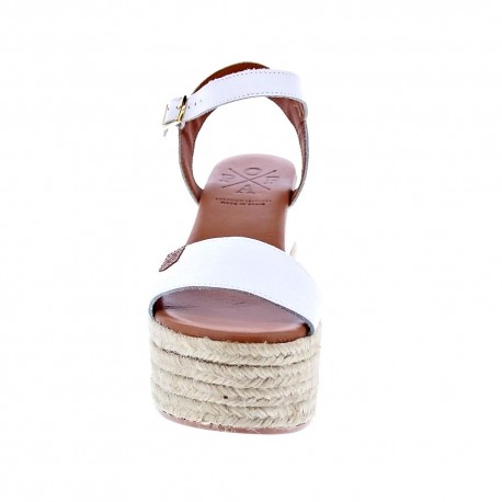 Sandalias Popa zapatos Mujer modelo Kailua Piel Blanco 