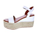 Sandalias Popa zapatos Mujer modelo Kailua Piel Blanco 