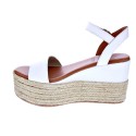 Sandalias Popa zapatos Mujer modelo Kailua Piel Blanco 