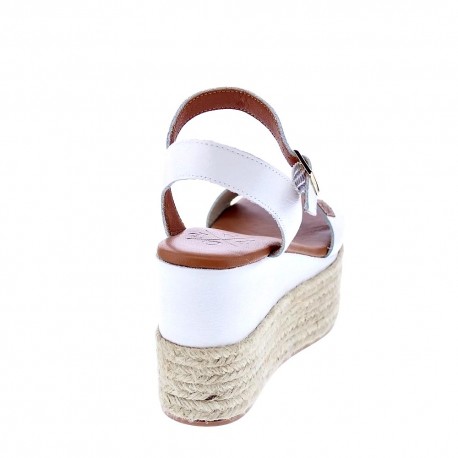 Sandalias Popa zapatos Mujer modelo Kailua Piel Blanco 