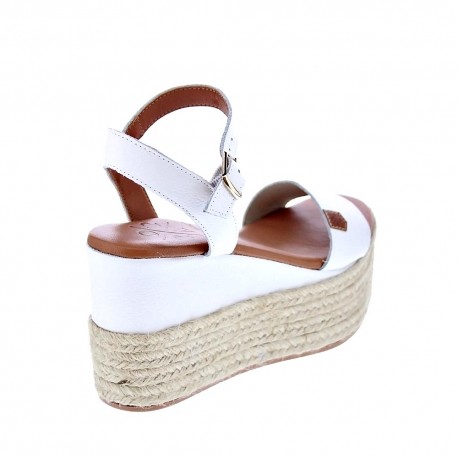 Sandalias Popa zapatos Mujer modelo Kailua Piel Blanco 