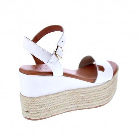 Sandalias Popa zapatos Mujer modelo Kailua Piel Blanco 