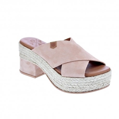 Sandalias Popa zapatos Mujer modelo Nilo Serraje Rosa 
