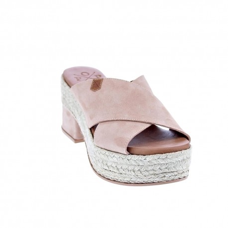 Sandalias Popa zapatos Mujer modelo Nilo Serraje Rosa 