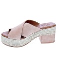 Sandalias Popa zapatos Mujer modelo Nilo Serraje Rosa 