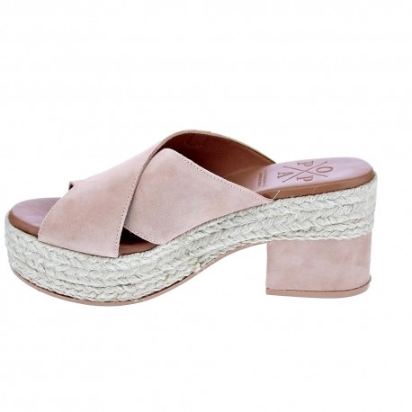 Sandalias Popa zapatos Mujer modelo Nilo Serraje Rosa 