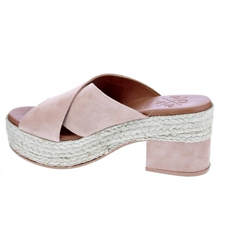 Sandalias Popa zapatos Mujer modelo Nilo Serraje Rosa 
