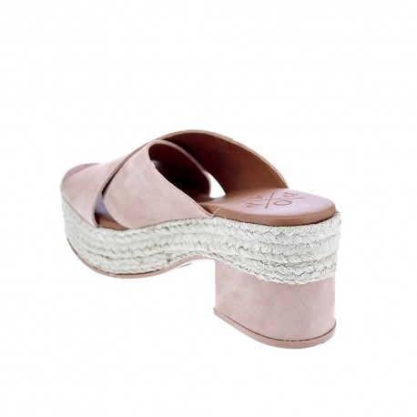 Sandalias Popa zapatos Mujer modelo Nilo Serraje Rosa 