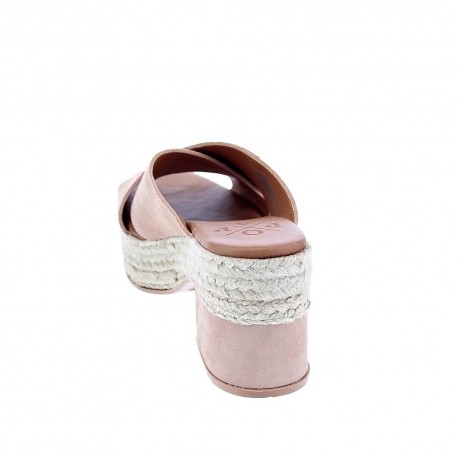 Sandalias Popa zapatos Mujer modelo Nilo Serraje Rosa 