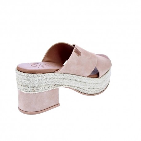 Sandalias Popa zapatos Mujer modelo Nilo Serraje Rosa 