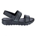 Sandalias Skechers zapatos Mujer modelo Footsteps Negro 