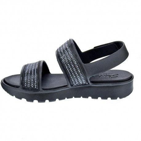 Sandalias Skechers zapatos Mujer modelo Footsteps Negro 