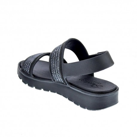 Sandalias Skechers zapatos Mujer modelo Footsteps Negro 
