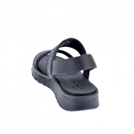 Sandalias Skechers zapatos Mujer modelo Footsteps Negro 