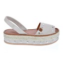 Abarcas menorquinas Popa zapatos Mujer modelo Rosario Tachas Beige 