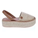 Abarcas menorquinas Popa zapatos Mujer modelo Chiara Beige 