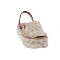 Abarcas menorquinas Popa zapatos Mujer modelo Chiara Beige 