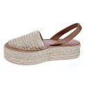 Abarcas menorquinas Popa zapatos Mujer modelo Chiara Beige 