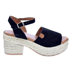 Sandalias Popa zapatos Mujer modelo Roda Serraje Negro  2