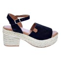 Sandalias Popa zapatos Mujer modelo Roda Serraje Negro 