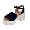 Sandalias Popa zapatos Mujer modelo Roda Serraje Negro 